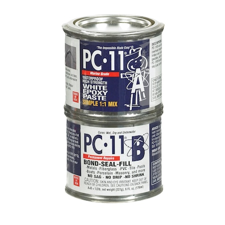 Pc-11 PC-11 Marine All Purpose High Strength Off White Epoxy 6 oz PC11-1/2#